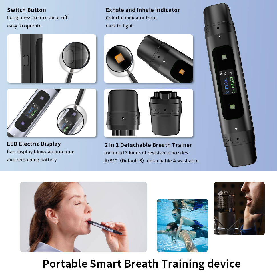 智能呼吸训练器S3P型可呼可吸新升级版